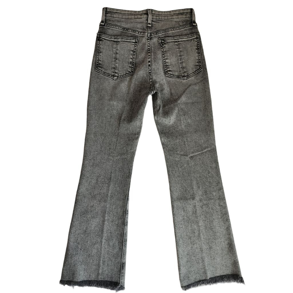 RAG & BONE Nina High Rise Ankle Flare Gray Ankle & Cropped Jeans Size 25 - Picture 5 of 8